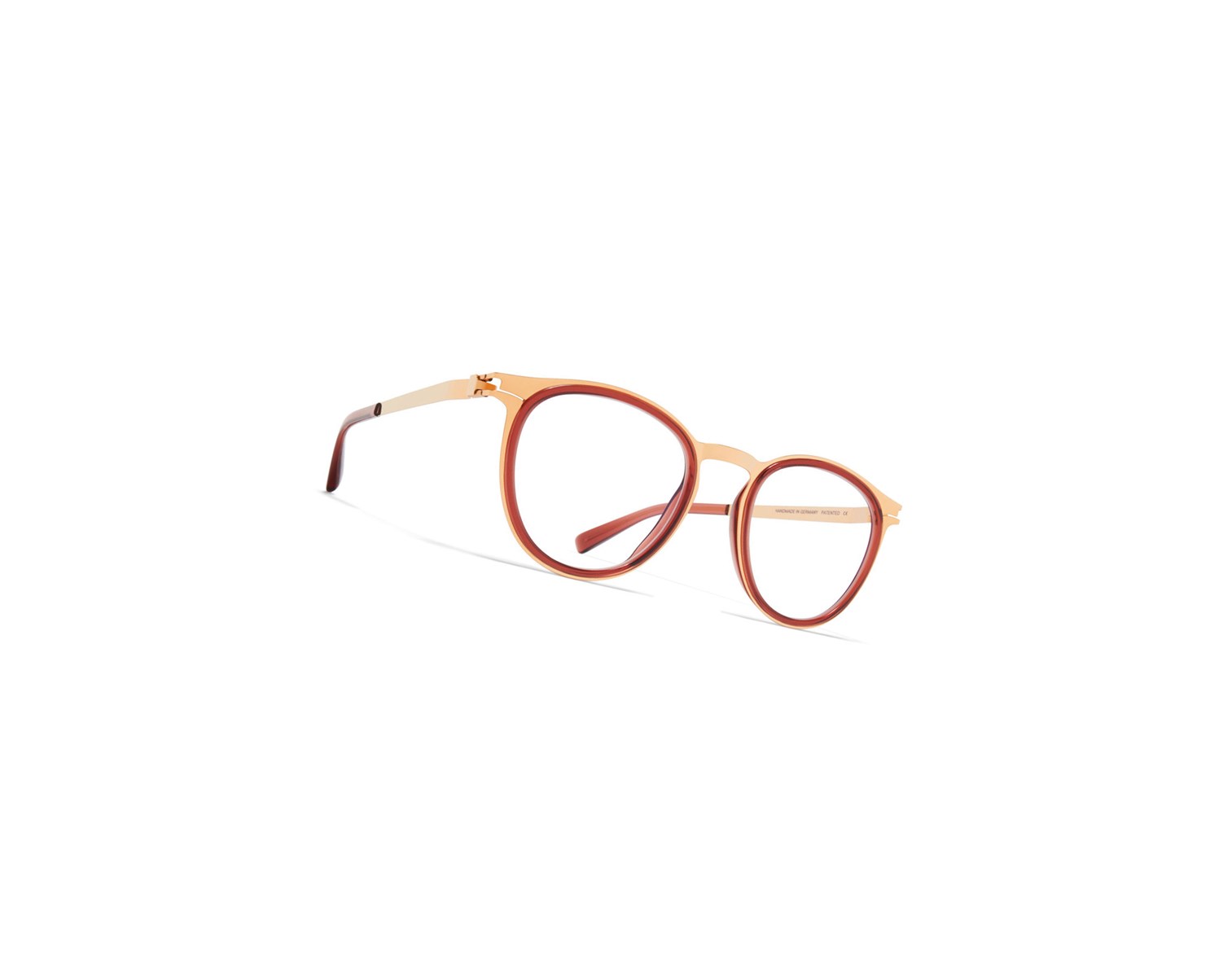 Glasses Mykita Acetate Rings Siwa Optical Frame A60 Champagne Gold/Pine Honey / Clear | 84072-WFBP