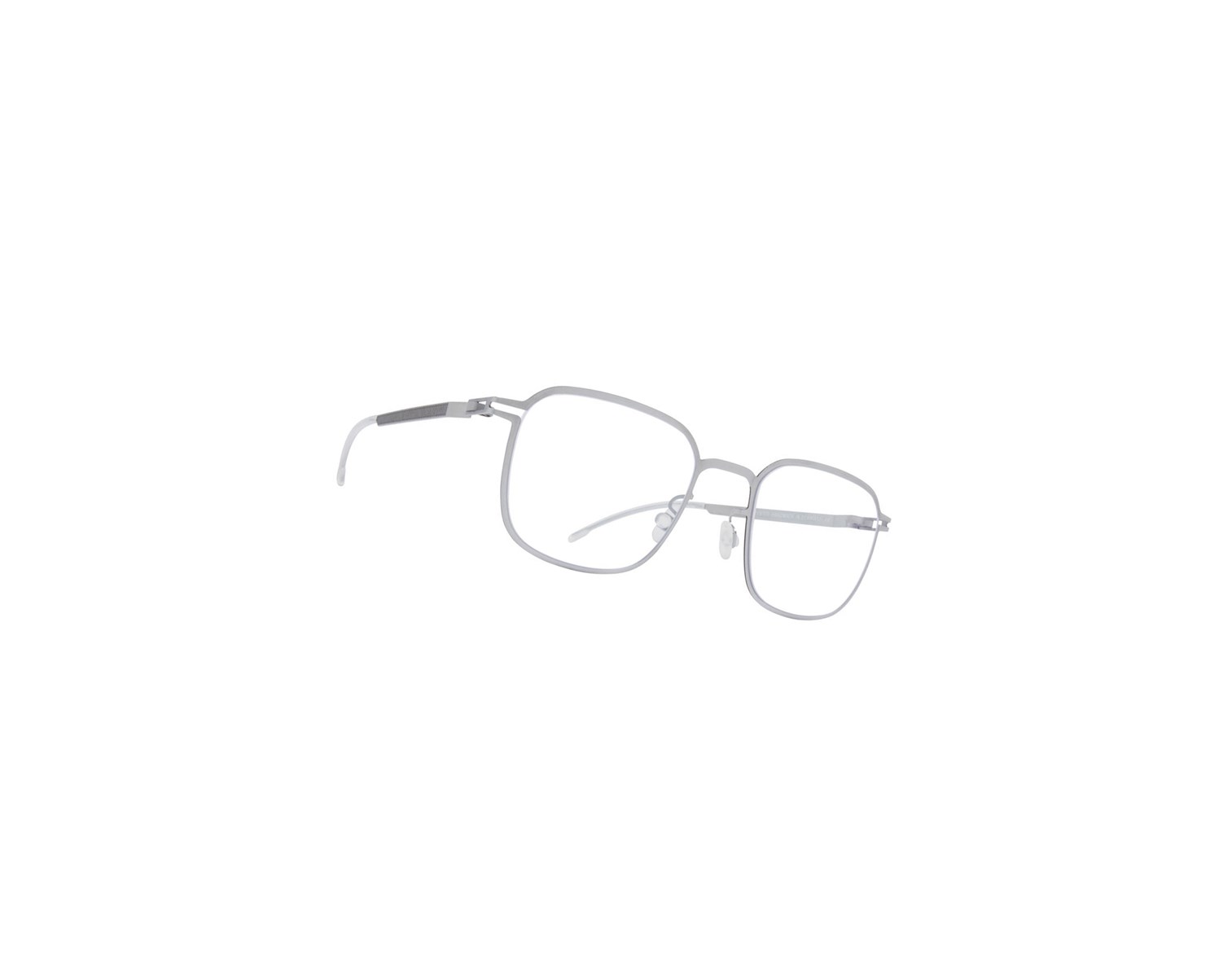 Glasses Mykita Leica Ml10 Optical Frame Leica Silver/Black Edges / Clear | 52973-MPGB