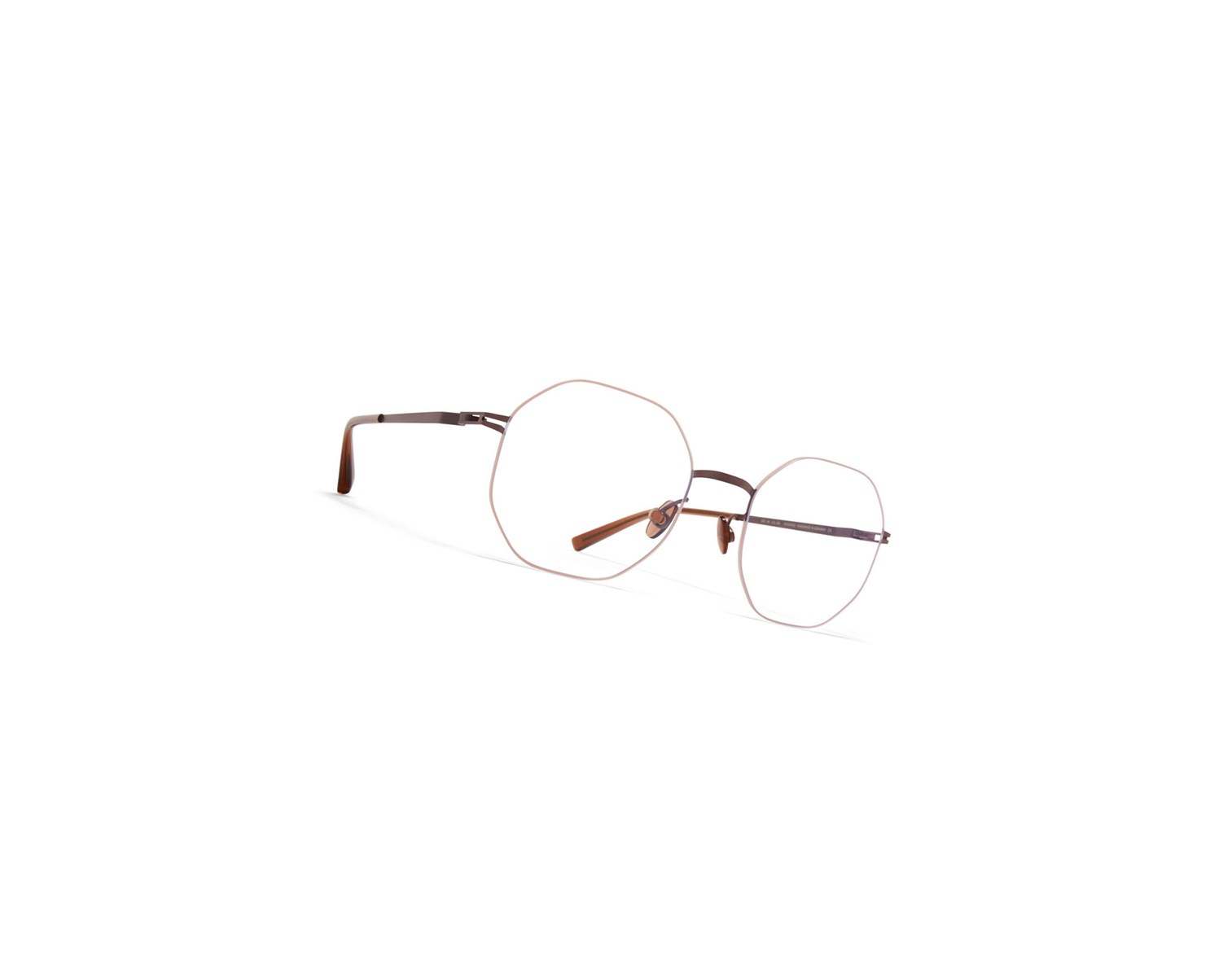 Glasses Mykita Lessrim Kaori Optical Frame Mocca/Safrane / Clear | 35819-SJTK