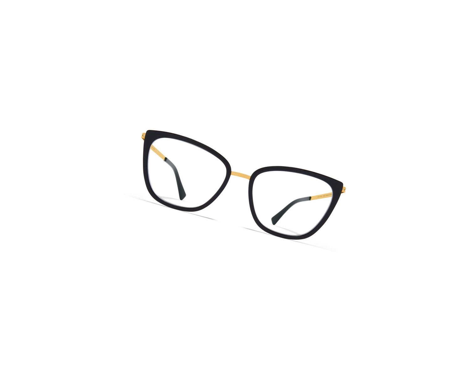 Glasses Mykita Lite Acetate Aili Optical Frame A15 Glossy Gold/Black / Clear | 23807-KUIT