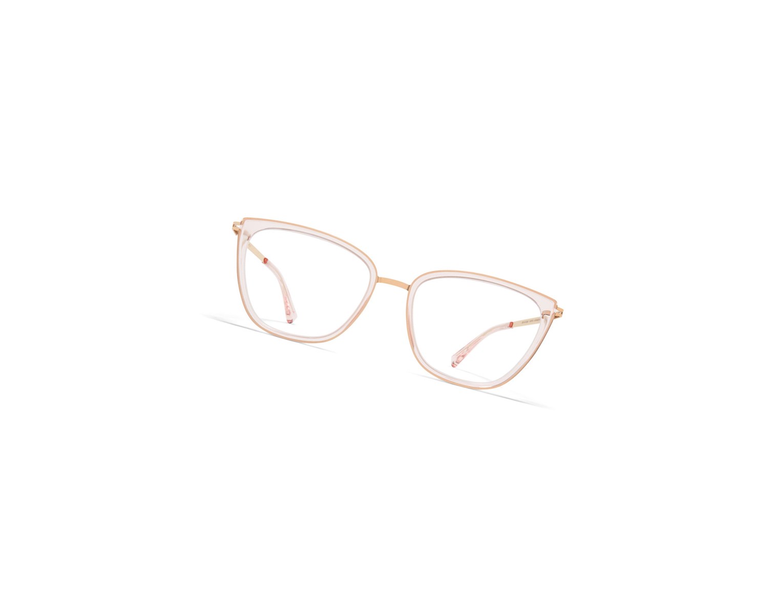 Glasses Mykita Lite Acetate Aili Optical Frame A27 Champagne Gold/Rose Water / Clear | 35698-BVWH
