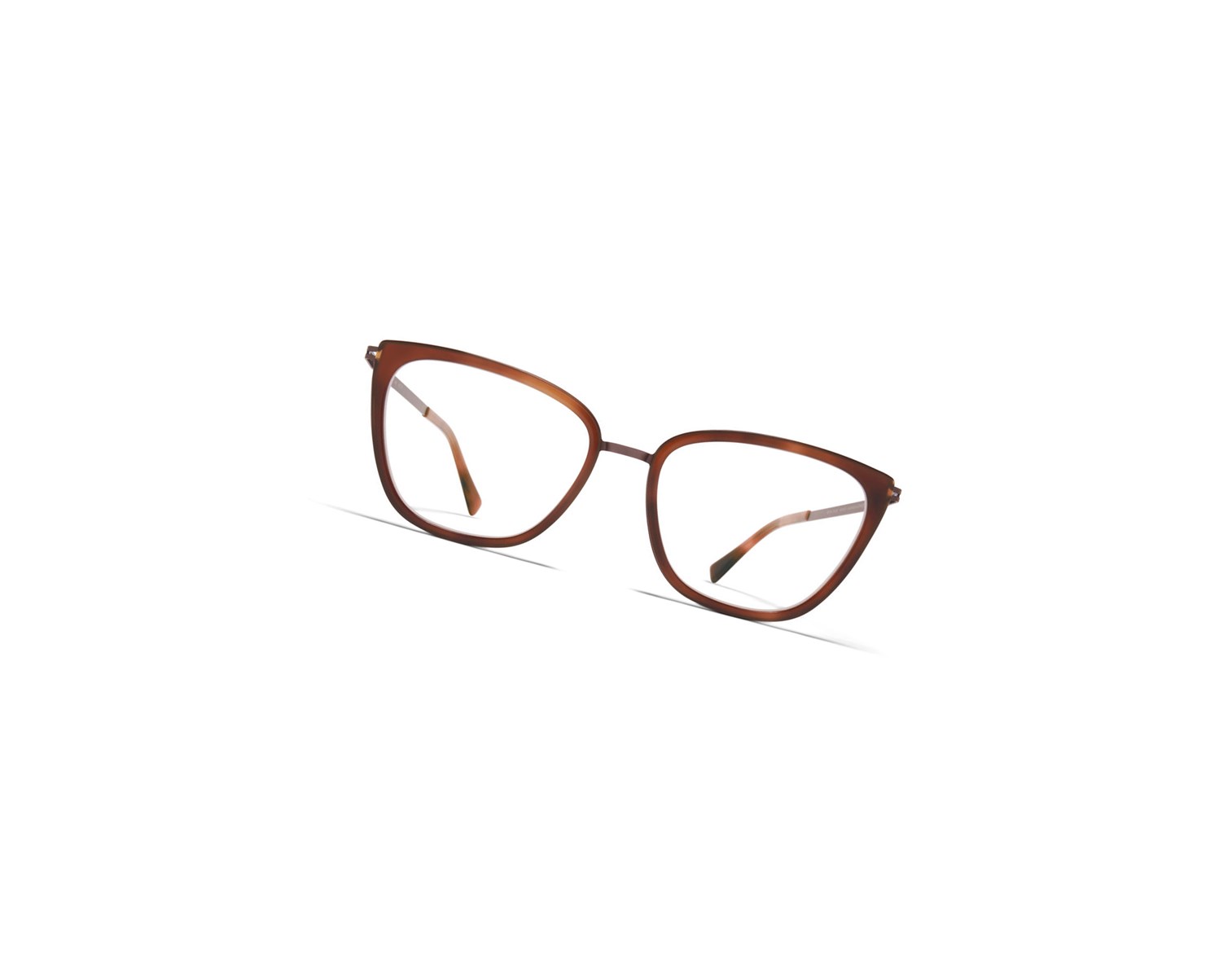 Glasses Mykita Lite Acetate Aili Optical Frame A47 Mocca/Zanzibar / Clear | 46201-JBLW
