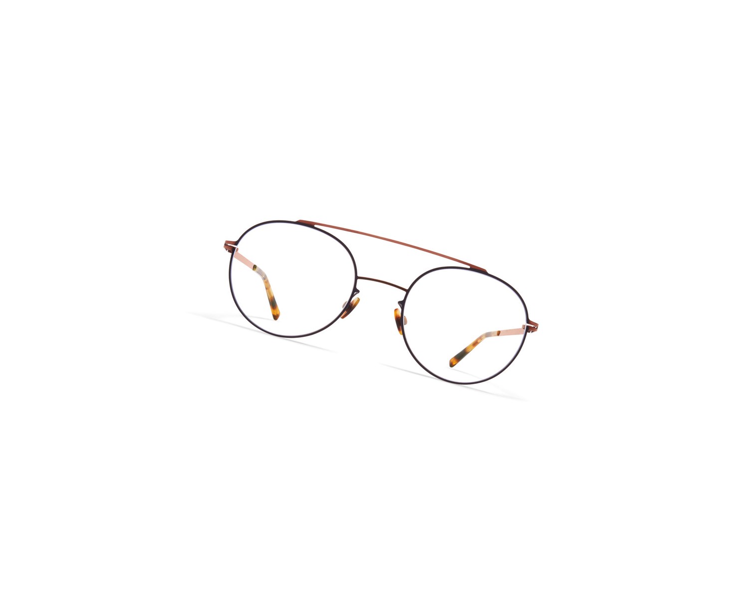 Glasses Mykita Lite Acetate Almeta Optical Frame Shiny Copper/Black / Clear | 56037-ANQP