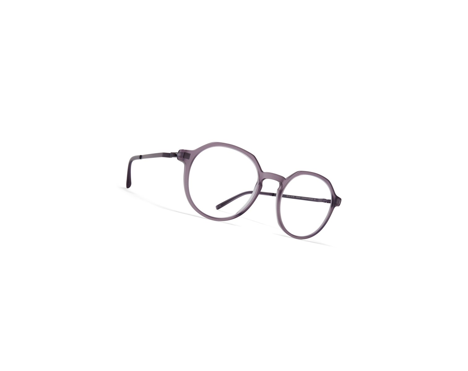 Glasses Mykita Lite Acetate Bikki Optical Frame C93 Matte Smoke/Blackberry / Clear | 01582-BZGA