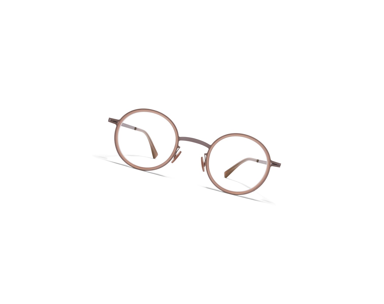 Glasses Mykita Lite Acetate Eetu Optical Frame A13 Shiny Graphite/Taupe / Clear | 62307-LEAF