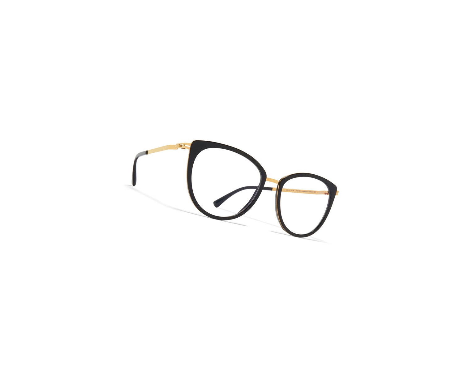 Glasses Mykita Lite Acetate Gunda Optical Frame A15 Glossy Gold/Black / Clear | 67348-JSIA