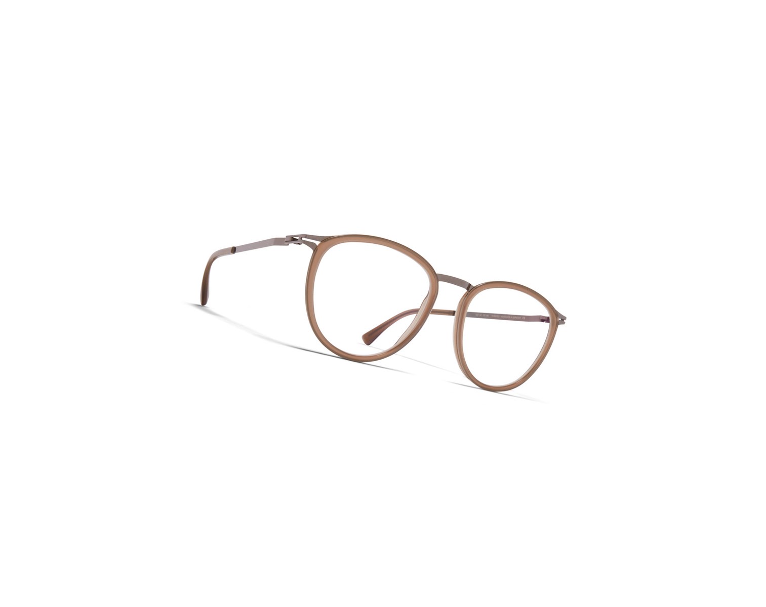 Glasses Mykita Lite Acetate Hansen Optical Frame A13 Shiny Graphite/Taupe / Clear | 01836-HVOP