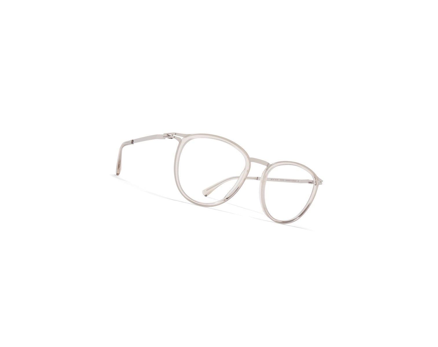 Glasses Mykita Lite Acetate Hansen Optical Frame A41 Shiny Silver/Champagne / Clear | 13946-AFTN