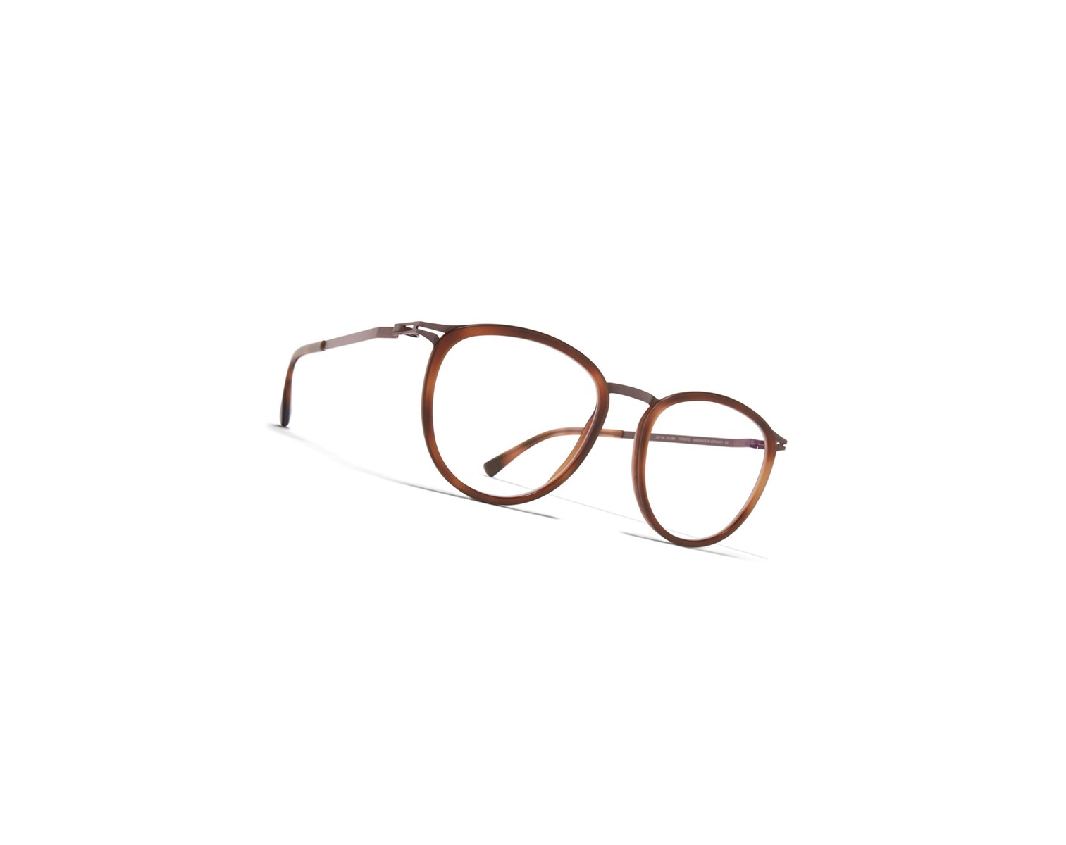 Glasses Mykita Lite Acetate Hansen Optical Frame A47 Mocca/Zanzibar / Clear | 68504-UCAI