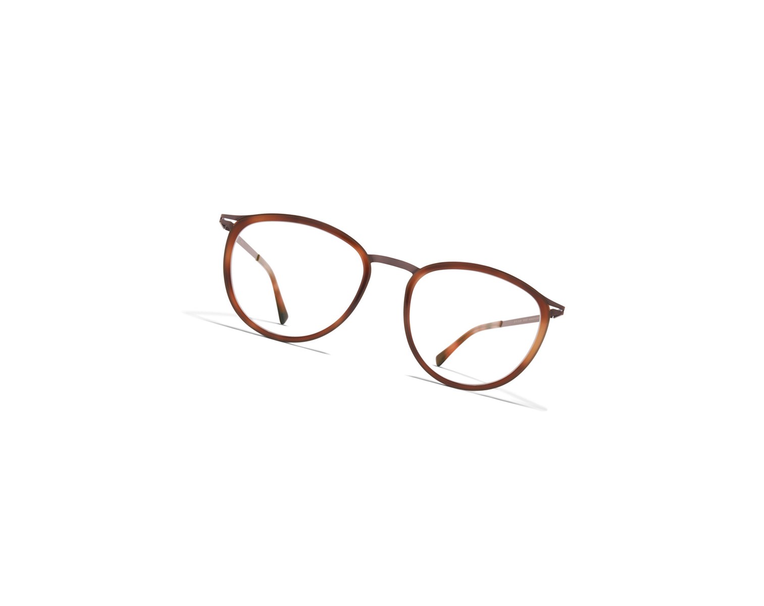 Glasses Mykita Lite Acetate Hansen Optical Frame A47 Mocca/Zanzibar / Clear | 68504-UCAI
