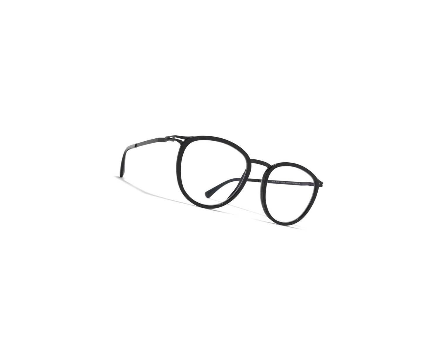 Glasses Mykita Lite Acetate Hansen Optical Frame A6 Black/Black / Clear | 71806-QHWI