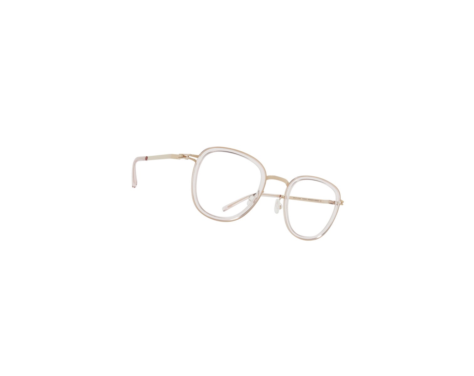 Glasses Mykita Lite Acetate Helmi Optical Frame A27 Champagne Gold/Rose Water / Clear | 83217-COIB