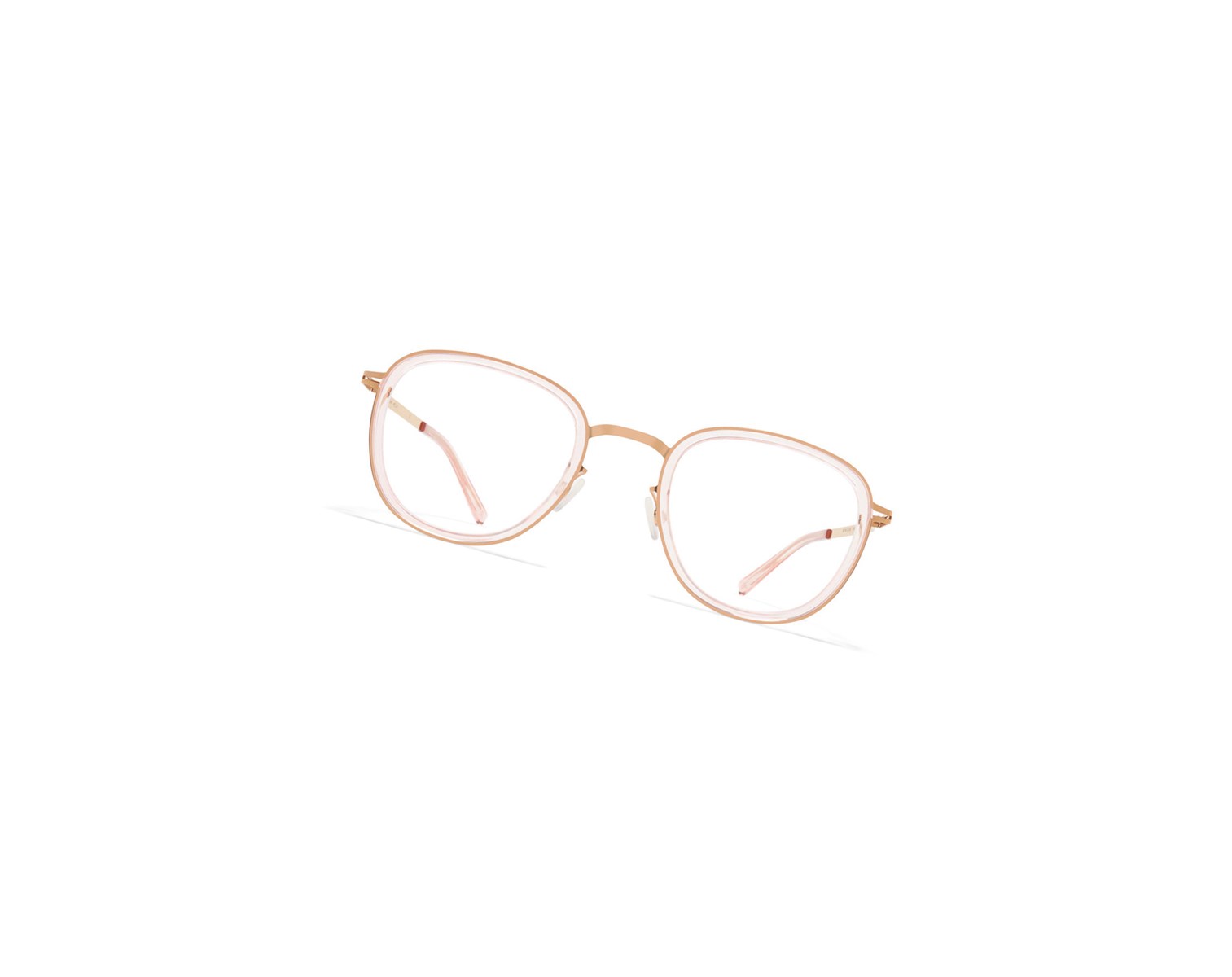 Glasses Mykita Lite Acetate Helmi Optical Frame A27 Champagne Gold/Rose Water / Clear | 83217-COIB