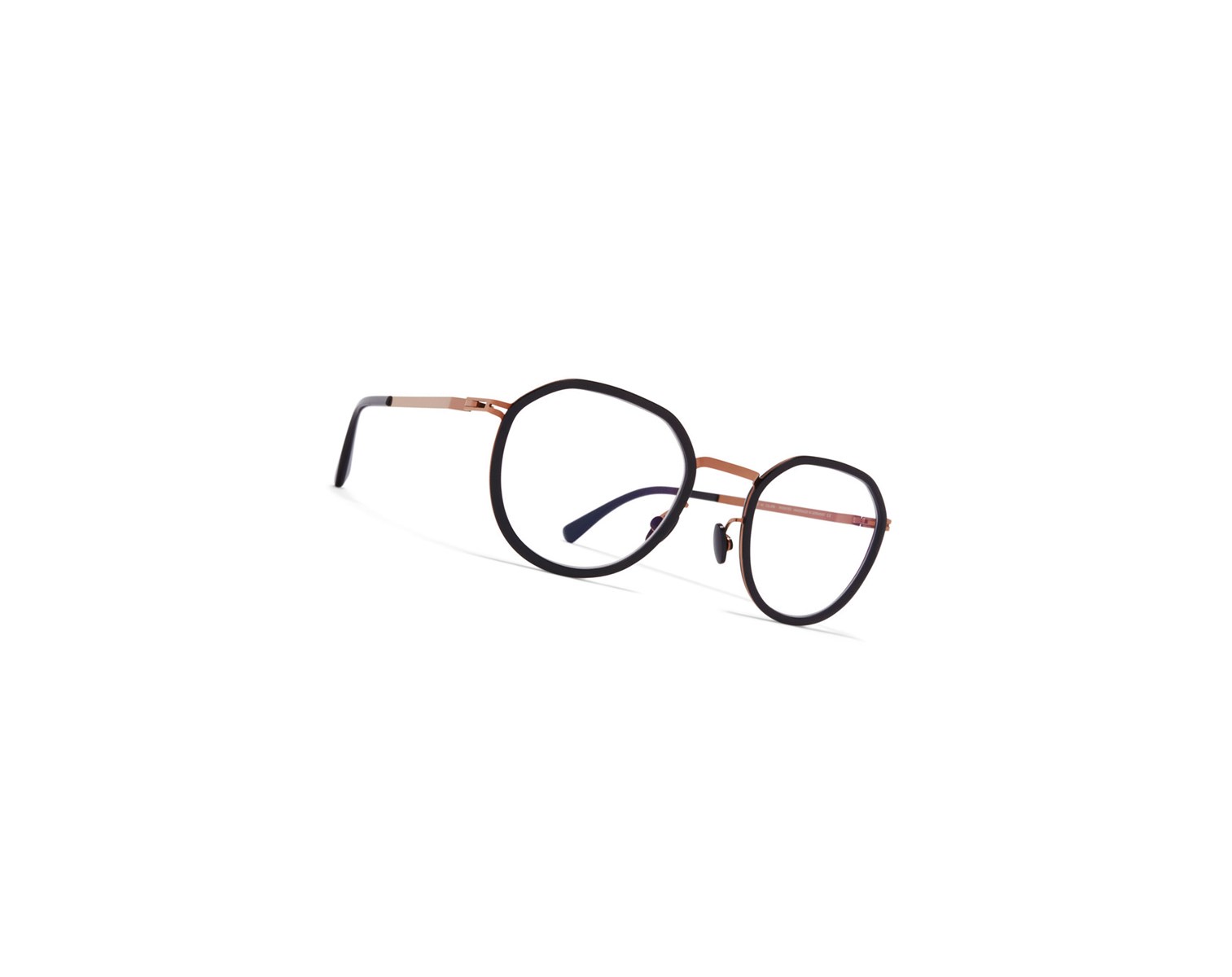 Glasses Mykita Lite Acetate Justus Optical Frame A37 Shiny Copper/Black / Clear | 23467-JGAW