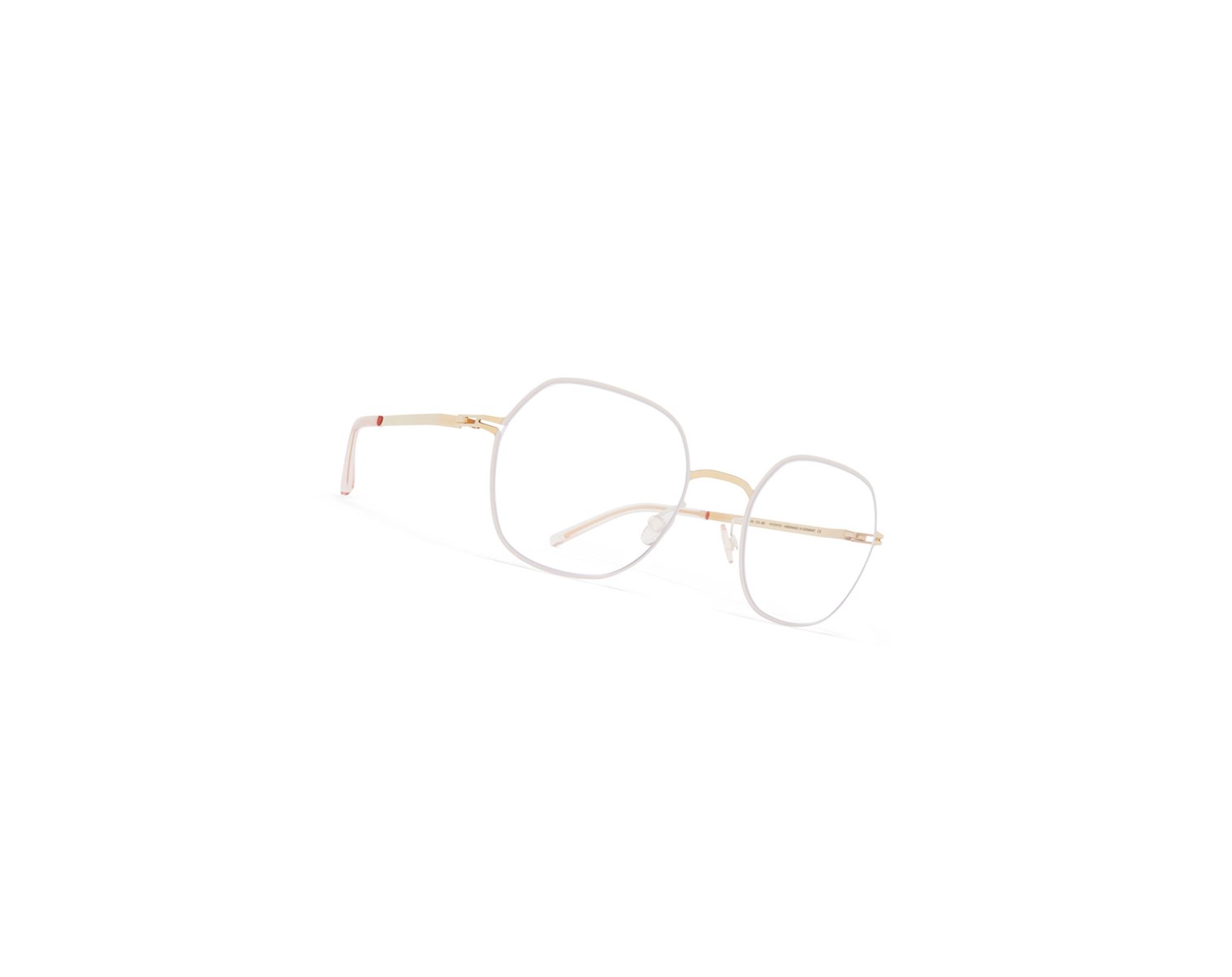 Glasses Mykita Lite Acetate Kari Optical Frame Champagne Gold/Aurore / Clear | 50983-ZQVE