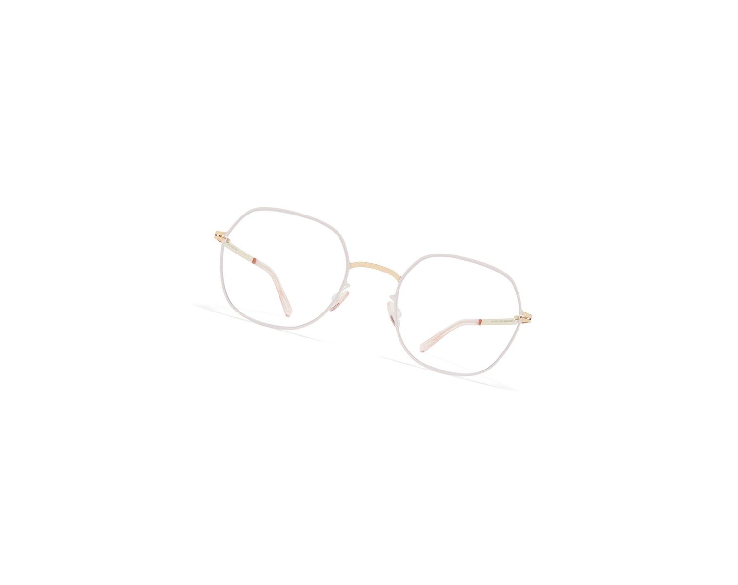Glasses Mykita Lite Acetate Kari Optical Frame Champagne Gold/Aurore / Clear | 50983-ZQVE