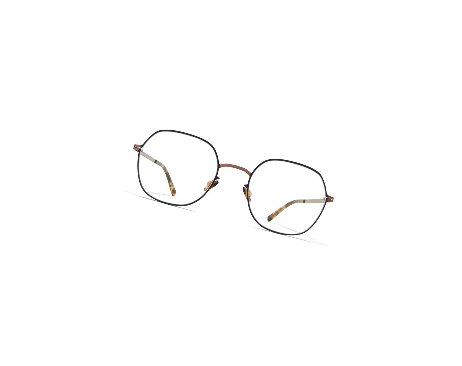 Glasses Mykita Lite Acetate Kari Optical Frame Shiny Copper/Black / Clear | 97316-EUKJ