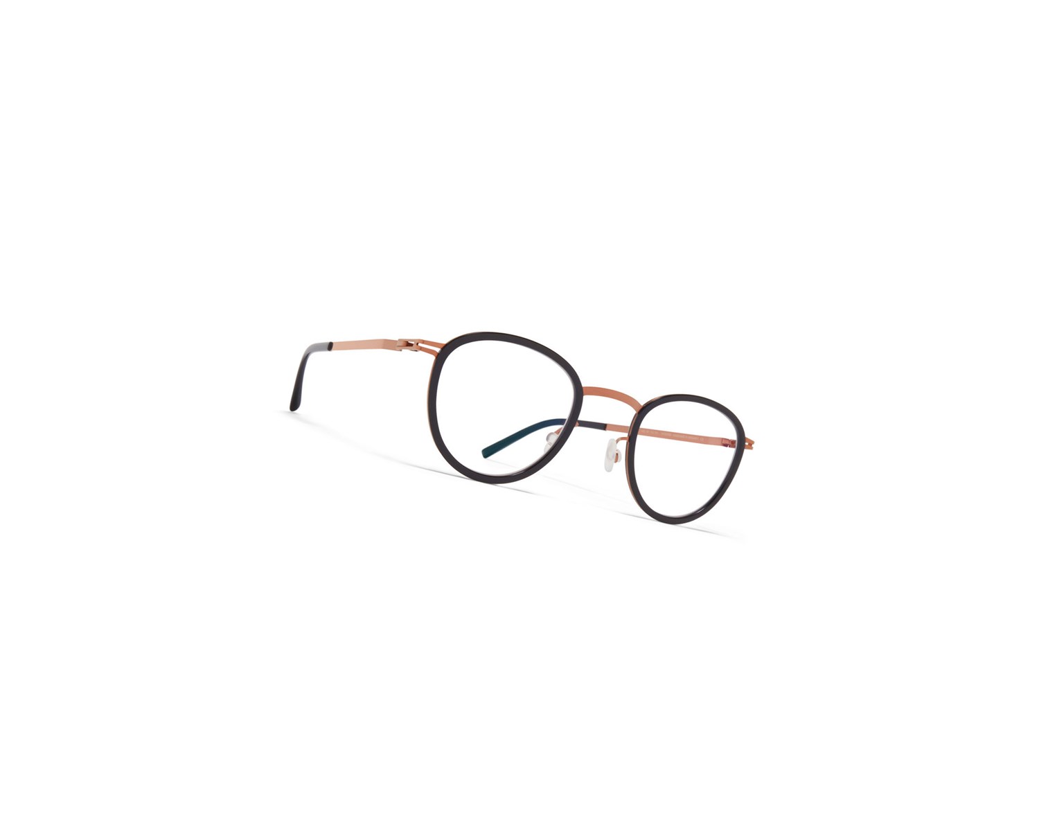 Glasses Mykita Lite Acetate Kirima Optical Frame A37 Shiny Copper/Black / Clear | 67950-AELC