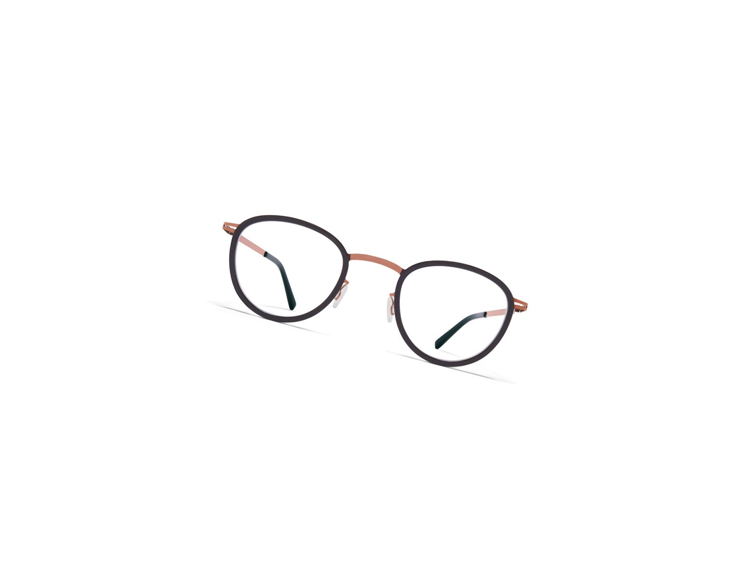 Glasses Mykita Lite Acetate Kirima Optical Frame A37 Shiny Copper/Black / Clear | 67950-AELC