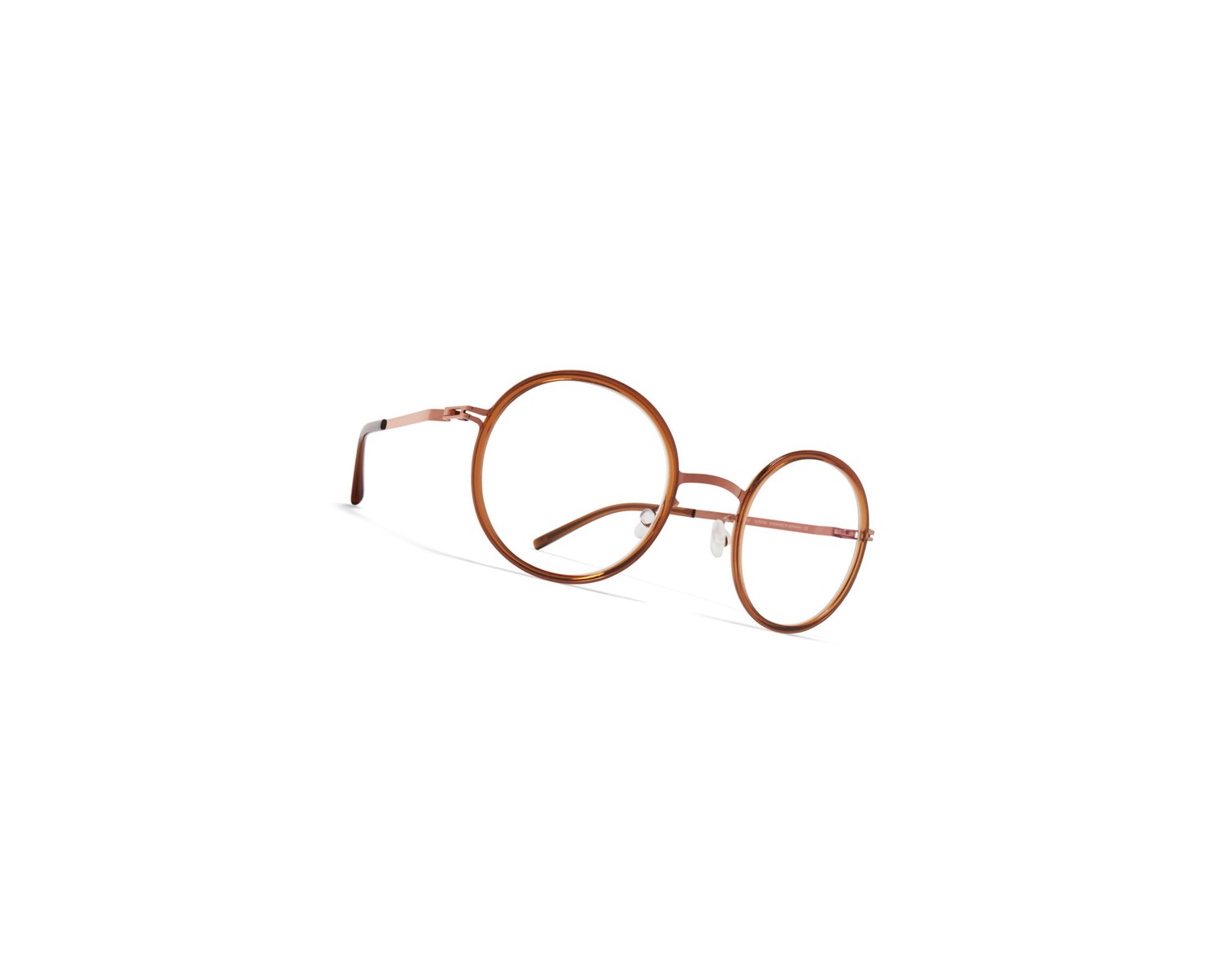 Glasses Mykita Lite Acetate Lumi Optical Frame A40 Shiny Copper/Topaz / Clear | 16438-HKXG