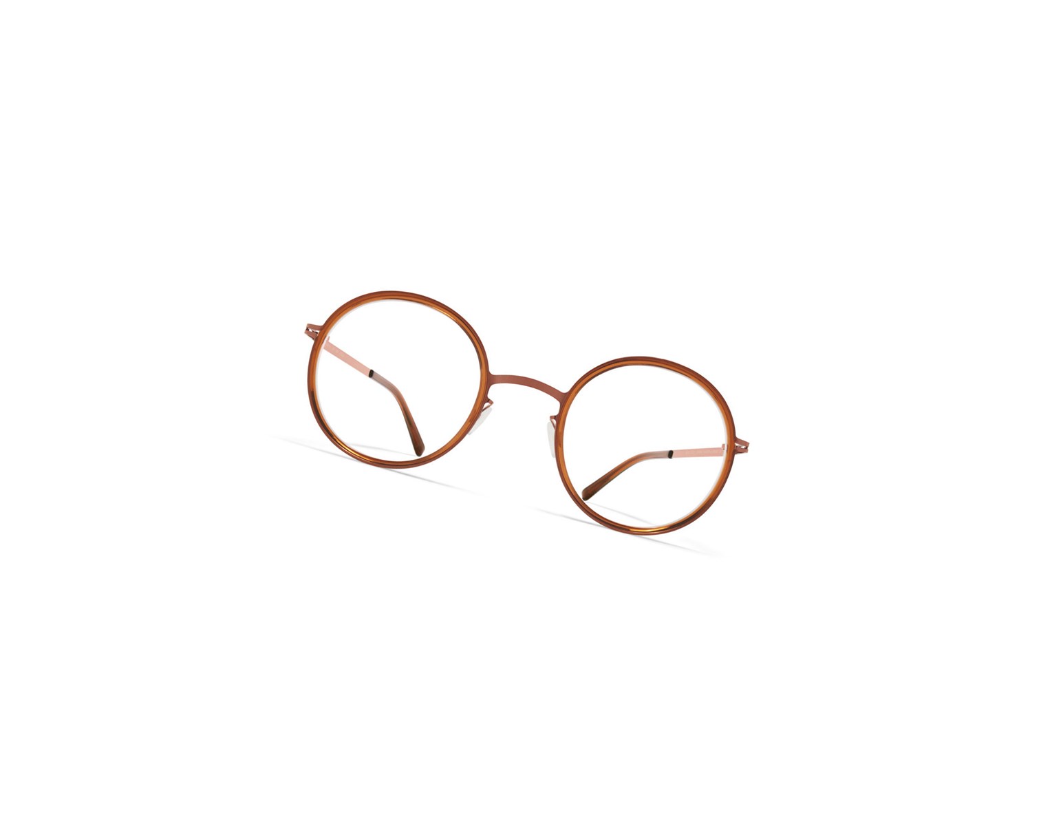 Glasses Mykita Lite Acetate Lumi Optical Frame A40 Shiny Copper/Topaz / Clear | 16438-HKXG