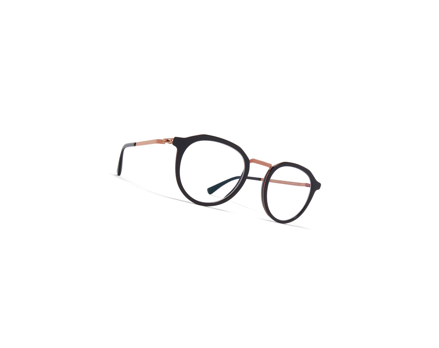 Glasses Mykita Lite Acetate Paulson Optical Frame A37 Shiny Copper/Black / Clear | 47906-VLNM