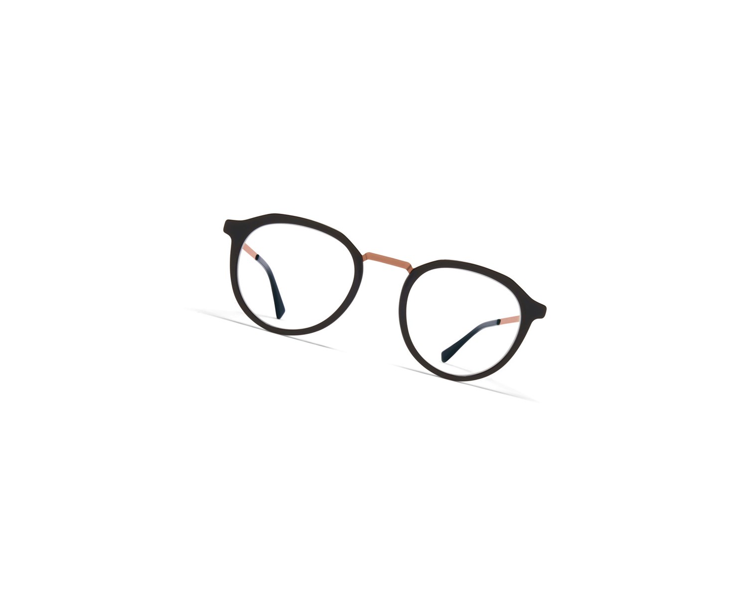 Glasses Mykita Lite Acetate Paulson Optical Frame A37 Shiny Copper/Black / Clear | 47906-VLNM