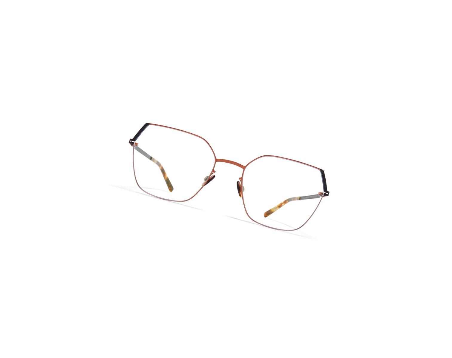 Glasses Mykita Lite Acetate Stine Optical Frame Shiny Copper/Black / Clear | 25610-MEIB