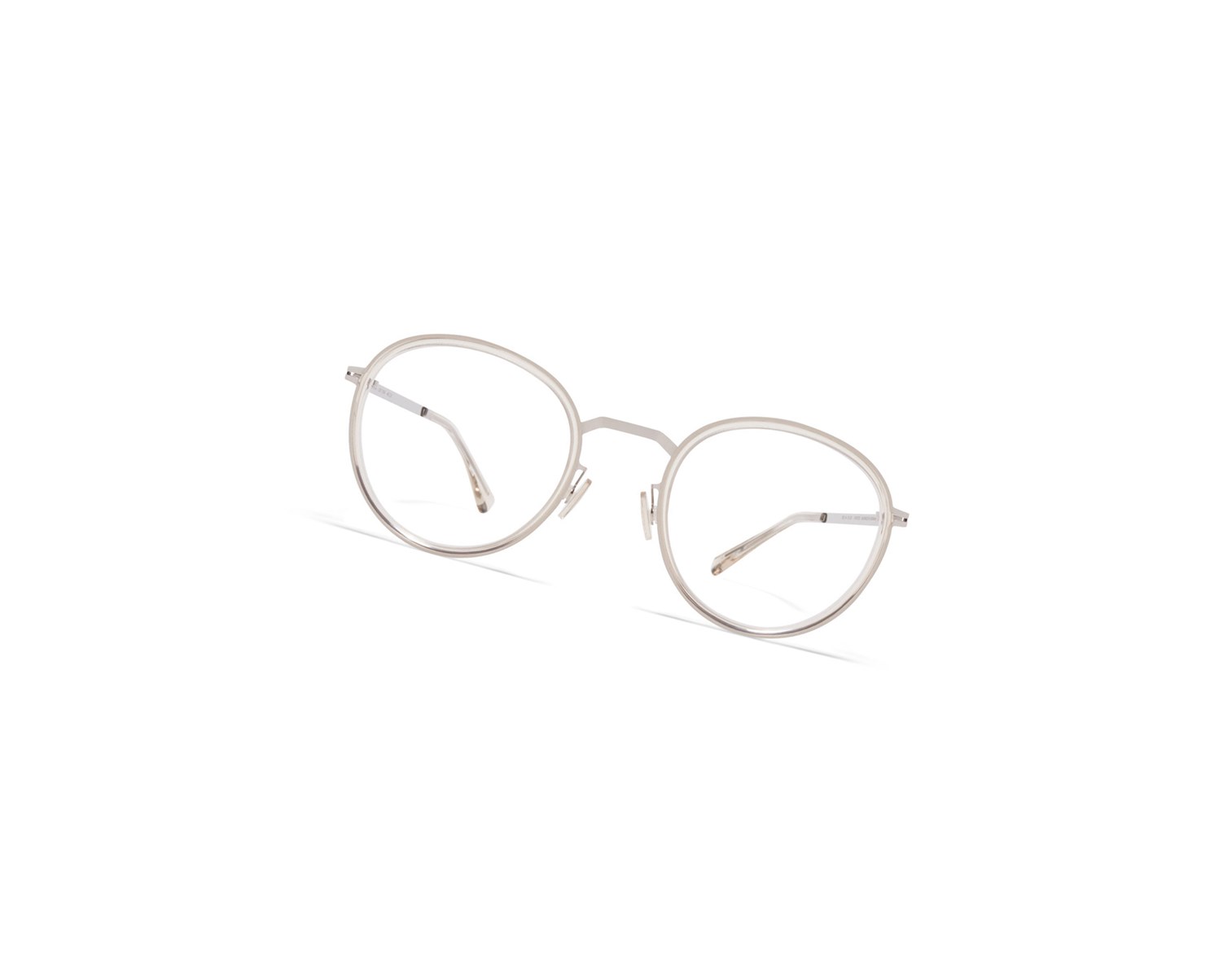 Glasses Mykita Lite Acetate Tuva Optical Frame A41 Shiny Silver/Champagne / Clear | 54261-ZVTS