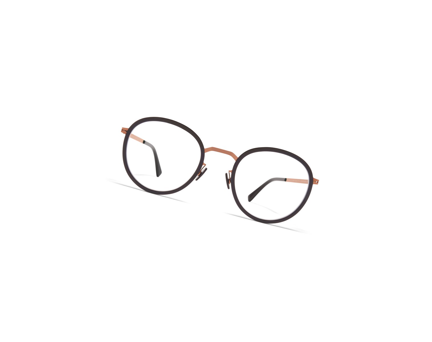 Glasses Mykita Lite Acetate Tuva Optical Frame A37 Shiny Copper/Black / Clear | 54701-LECN