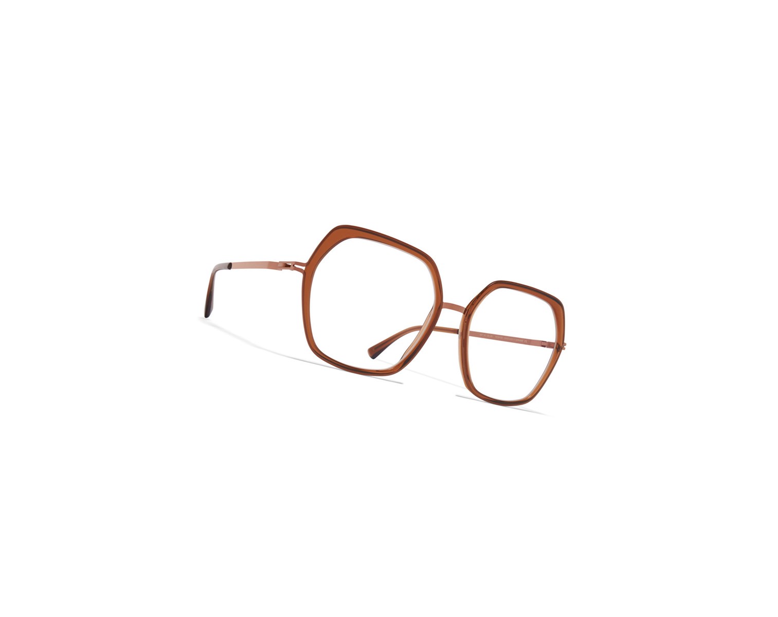 Glasses Mykita Lite Acetate Valda Optical Frame A40 Shiny Copper/Topaz / Clear | 58790-RKEU