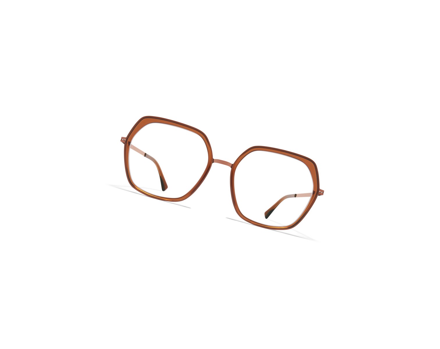 Glasses Mykita Lite Acetate Valda Optical Frame A40 Shiny Copper/Topaz / Clear | 58790-RKEU