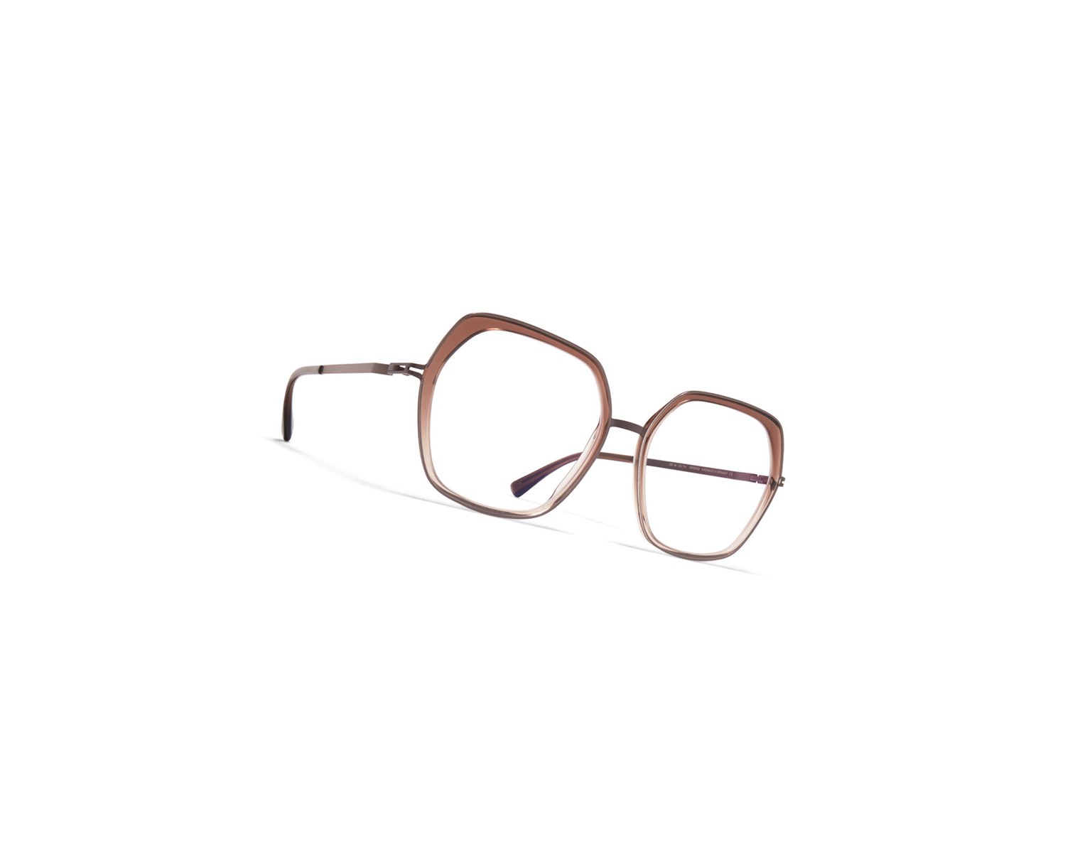 Glasses Mykita Lite Acetate Valda Optical Frame A64 Mocca/Brown Gradient / Clear | 60589-RQIU