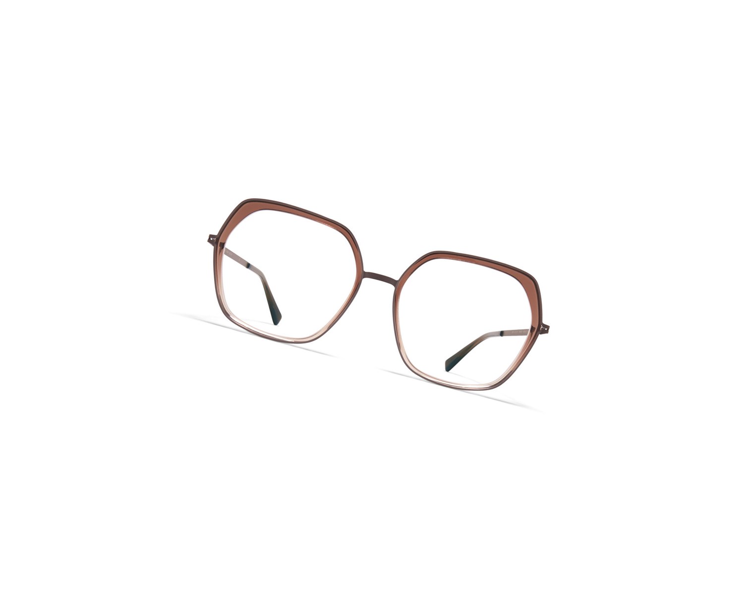 Glasses Mykita Lite Acetate Valda Optical Frame A64 Mocca/Brown Gradient / Clear | 60589-RQIU