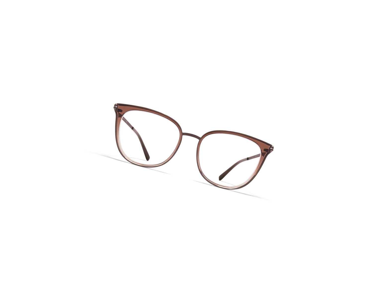 Glasses Mykita Lite Annika Optical Frame A64 Mocca/Brown Gradient / Clear | 31920-YJKG