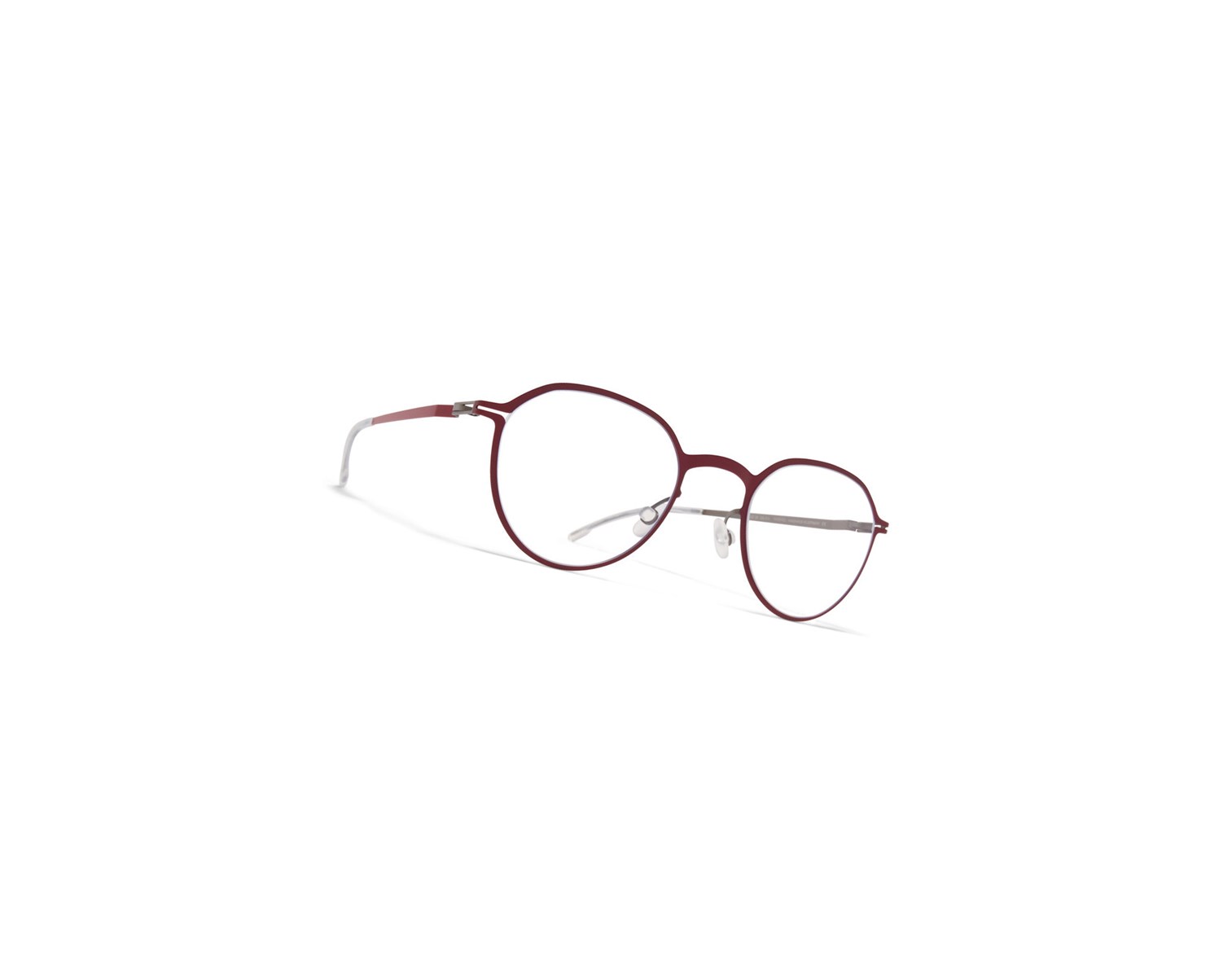 Glasses Mykita Lite Gunnarson Optical Frame Cranberry/Shiny Graphite / Clear | 54192-JGNM