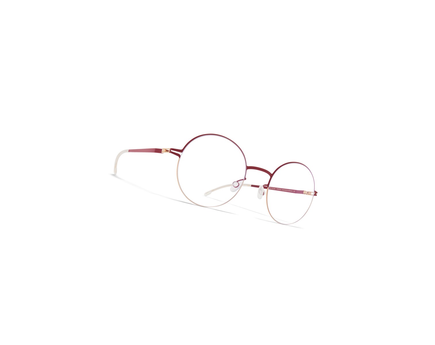 Glasses Mykita Lite Lotta Optical Frame Champagne Gold/Cranberry / Clear | 08234-LUEV