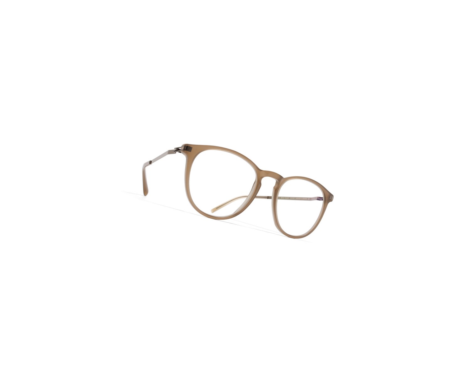Glasses Mykita Lite Nukka Optical Frame C5 Taupe/Shiny Graphite / Clear | 94150-TBJQ