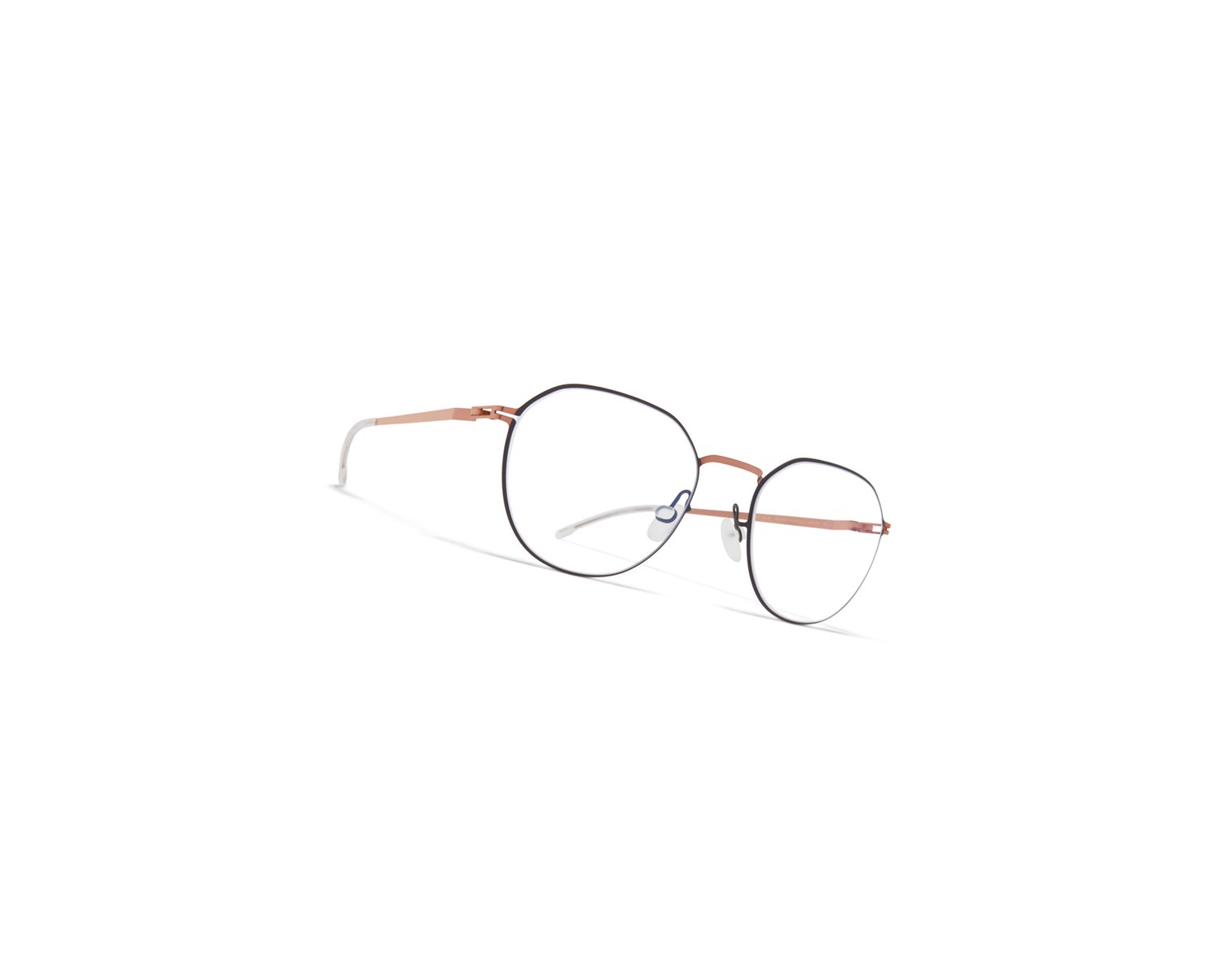 Glasses Mykita Lite Yngve Optical Frame Shiny Copper/Black / Clear | 57943-QBGI