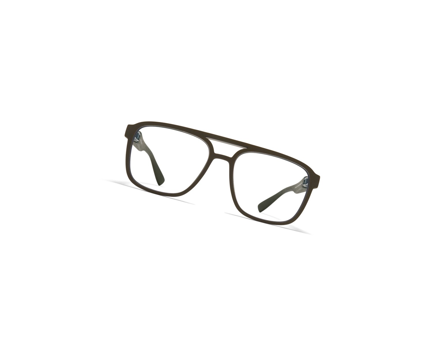Glasses Mykita Mylon Cassini Optical Frame MMT11 Safari Green/Matte Silve / Clear | 94587-PNQD
