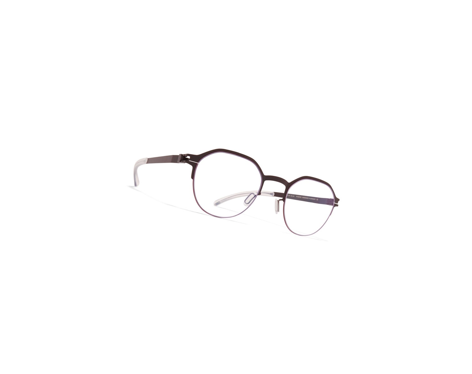 Glasses Mykita No1 Dorian Optical Frame Ebony Brown/Cranberry / Clear | 12806-WHFQ