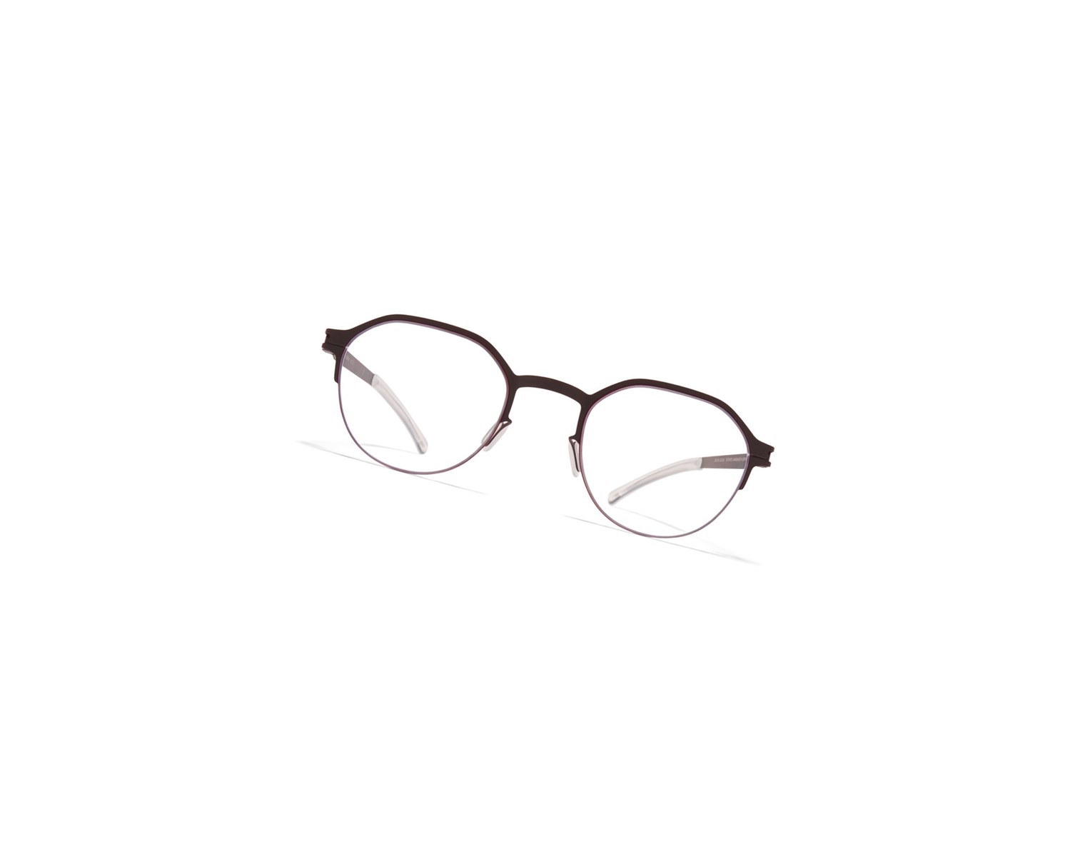 Glasses Mykita No1 Dorian Optical Frame Ebony Brown/Cranberry / Clear | 12806-WHFQ