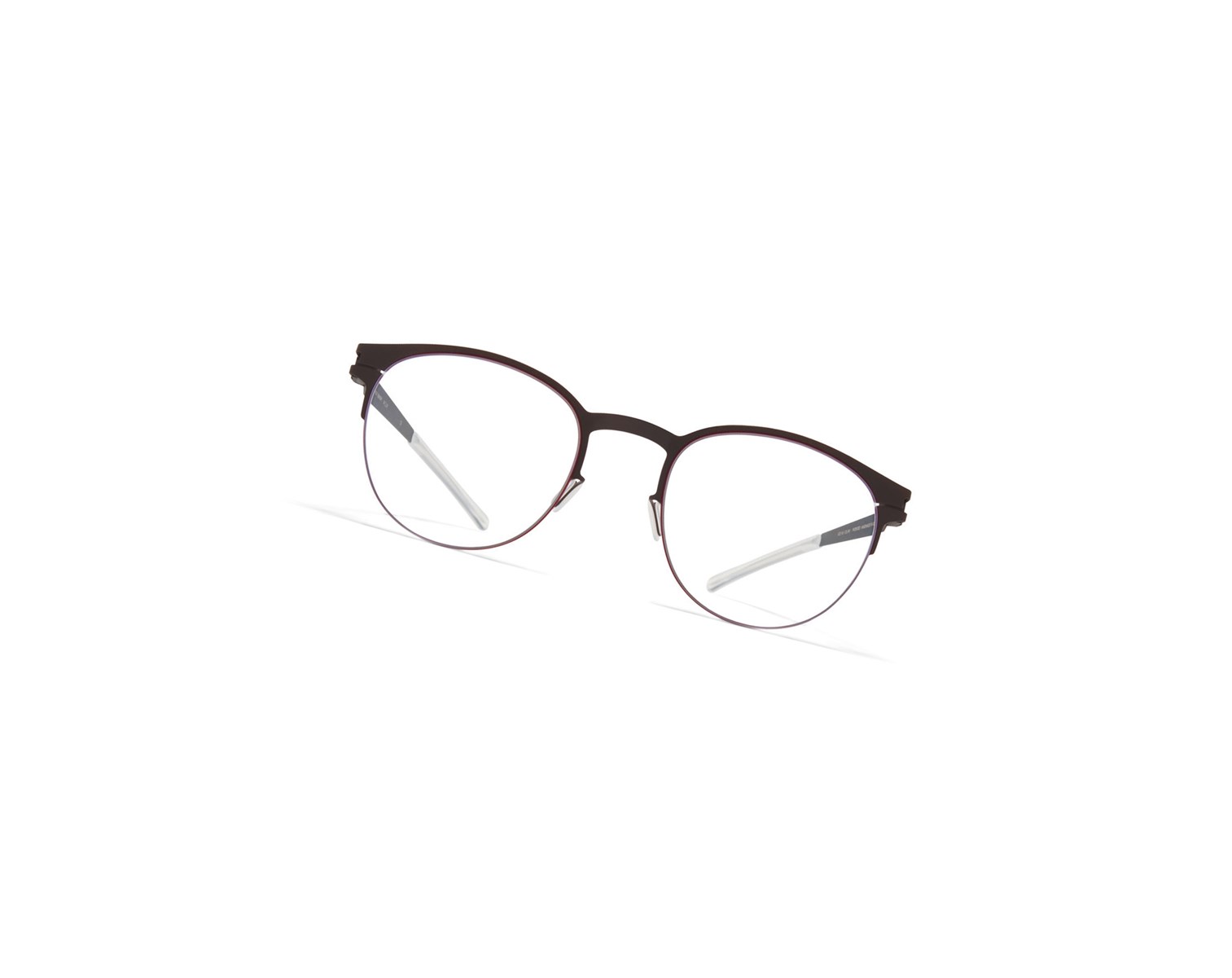 Glasses Mykita No1 Emory Optical Frame Ebony Brown/Cranberry / Clear | 83951-TMKQ