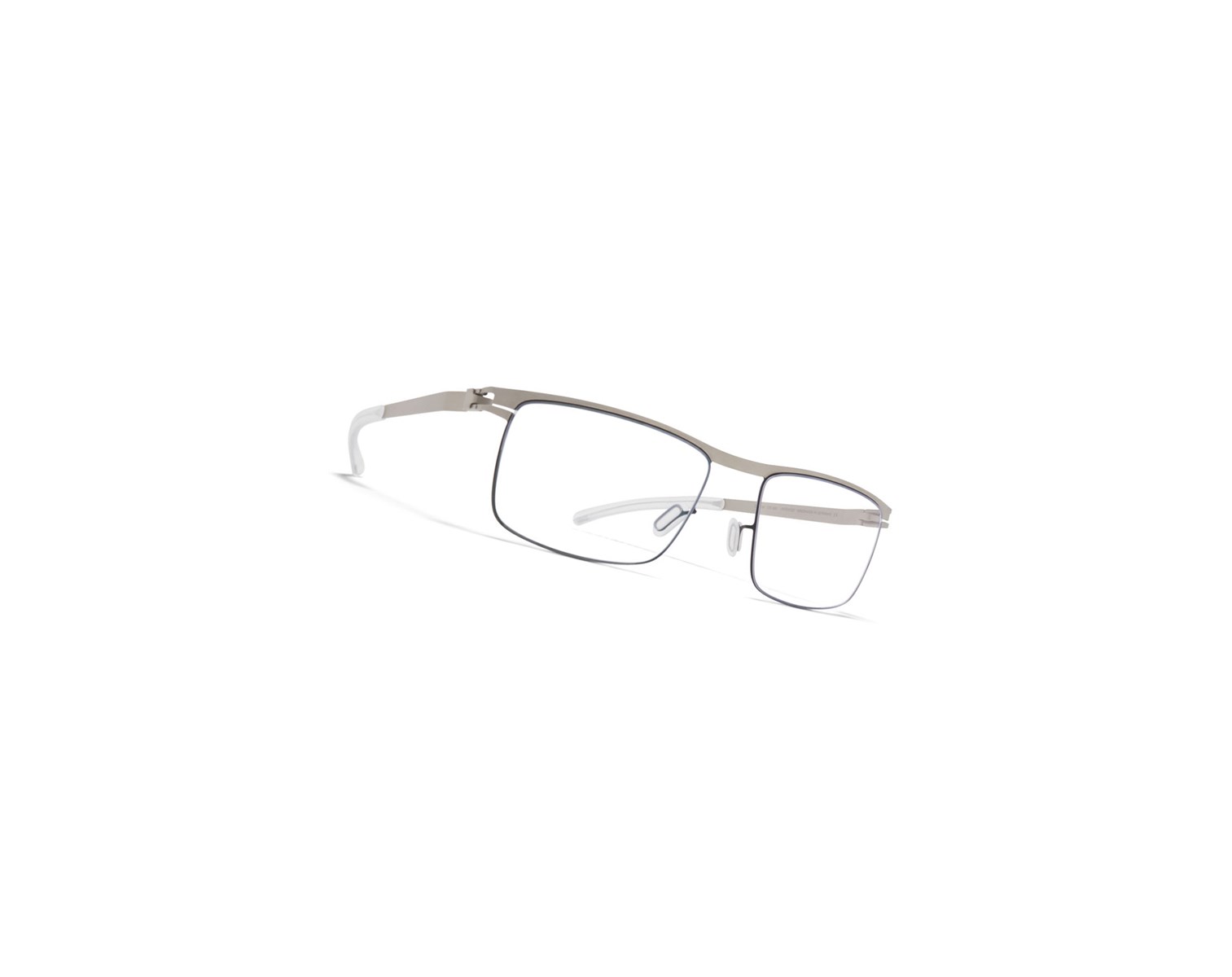 Glasses Mykita No1 Stuart Optical Frame Matte Silver/Black / Clear | 98642-VBHR