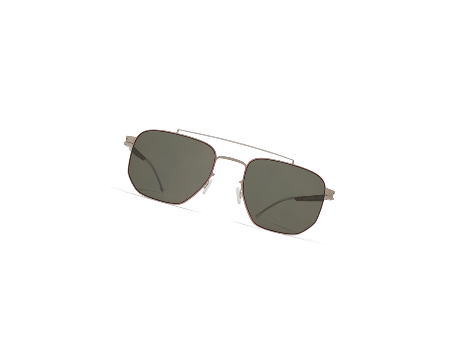 Lentes De Sol Mykita Leica Ml05 Plateados Rojos | 40796-QNPW