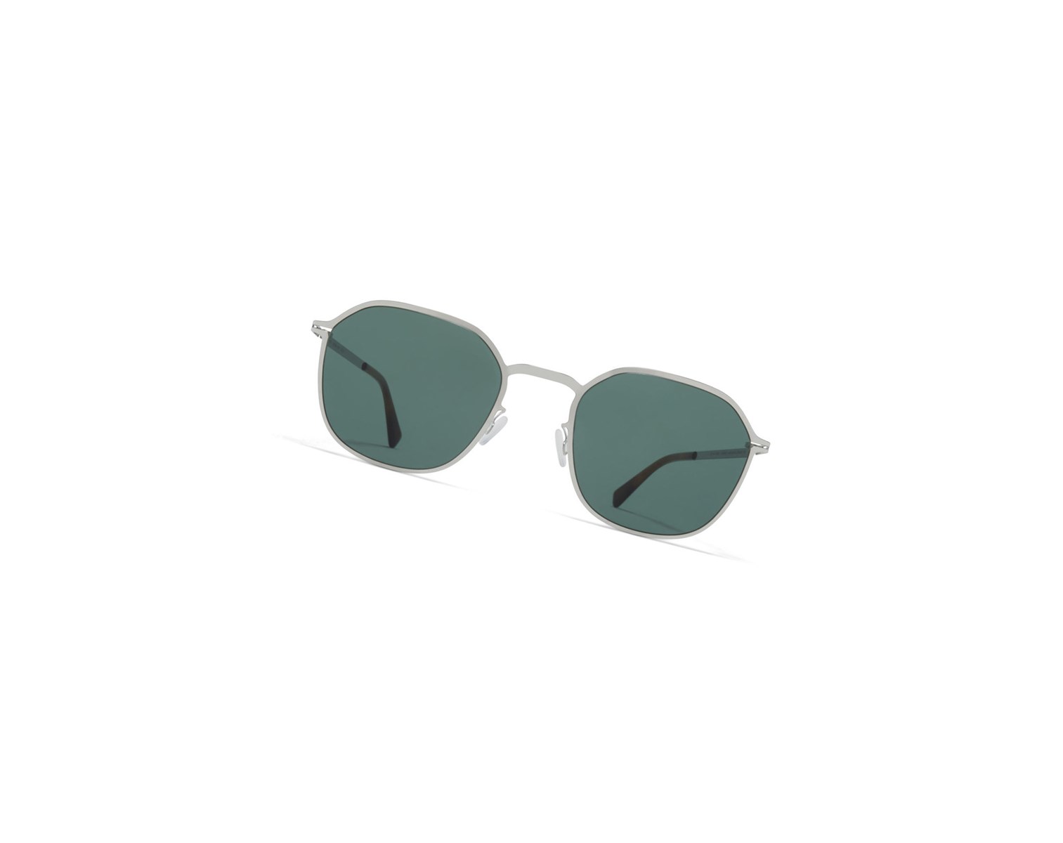 Lentes De Sol Mykita Lite Acetate Felix Plateados Verdes Oscuro | 72940-XEJQ