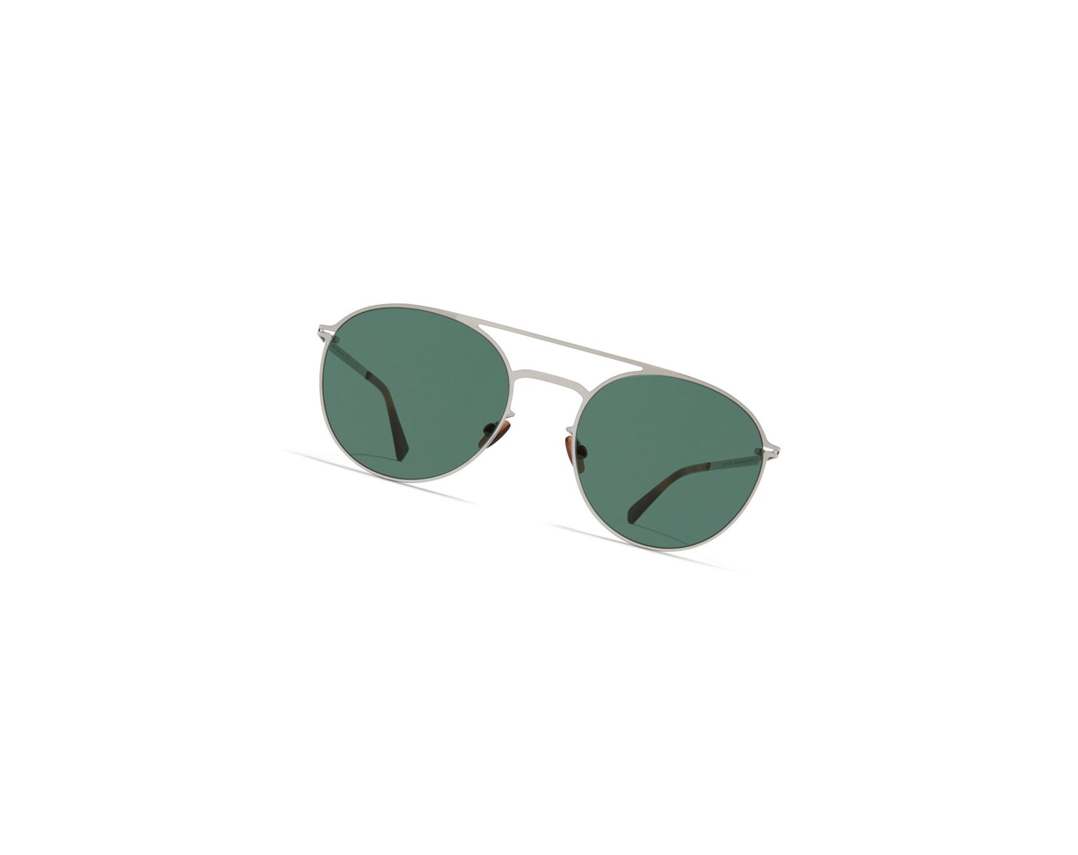 Lentes De Sol Mykita Lite Acetate Julian Plateados Verdes Oscuro | 07528-XQRW