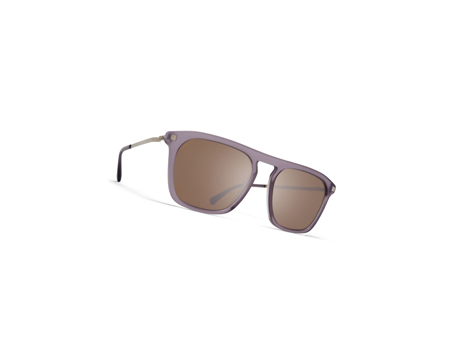 Lentes De Sol Mykita Lite Acetate Kallio Plateados Marrom | 72645-TCKO