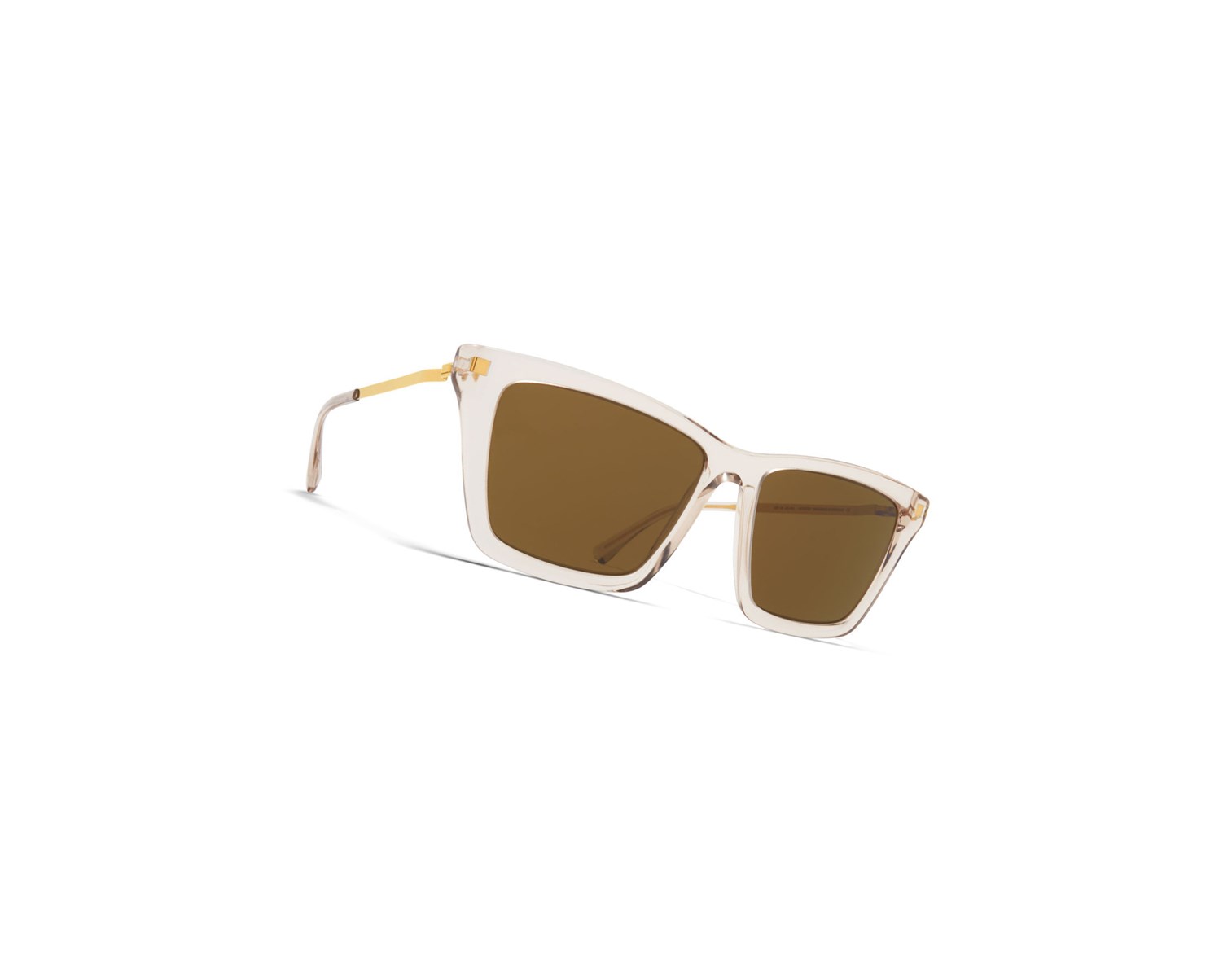 Lentes De Sol Mykita Lite Acetate Kiska Dorados Marrom | 32450-QOKP