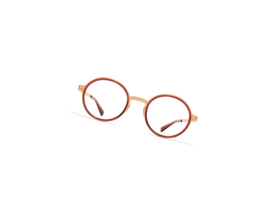 Glasses Mykita Acetate Rings Dayo Optical Frame A60 Champagne Gold/Pine Honey / Clear | 70621-SHTU